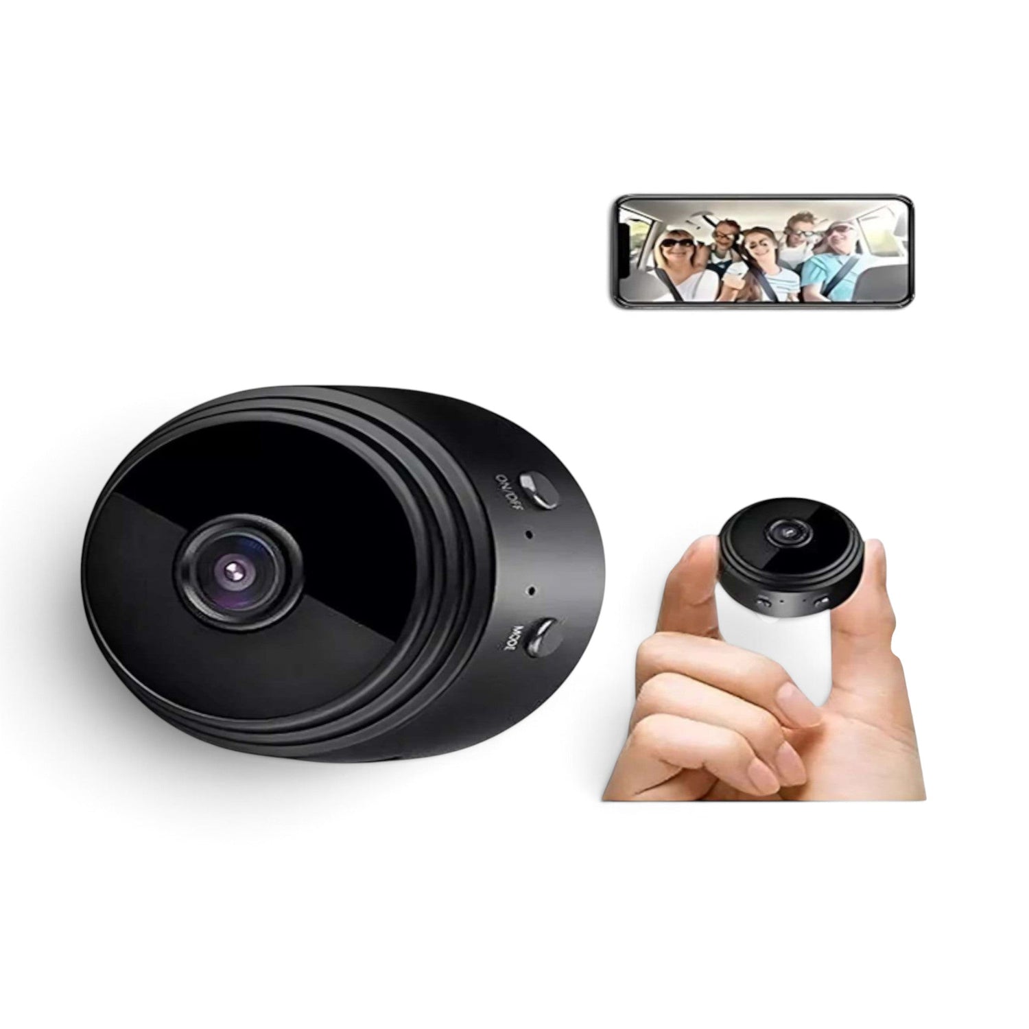 Cámara de seguridad A9 Mini negra, vista principal