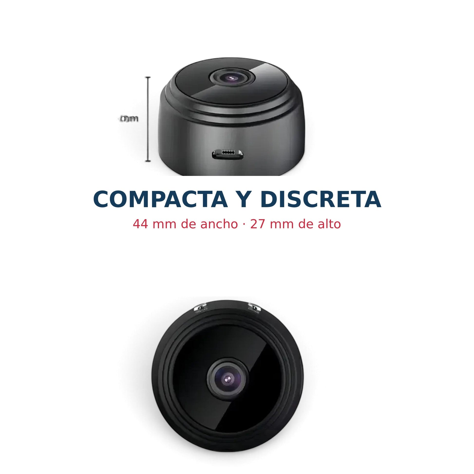 Dimensiones compactas de la cámara A9 Mini