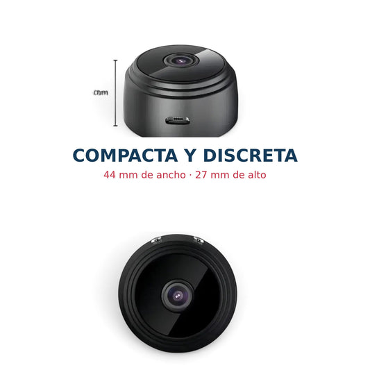 Dimensiones compactas de la cámara A9 Mini