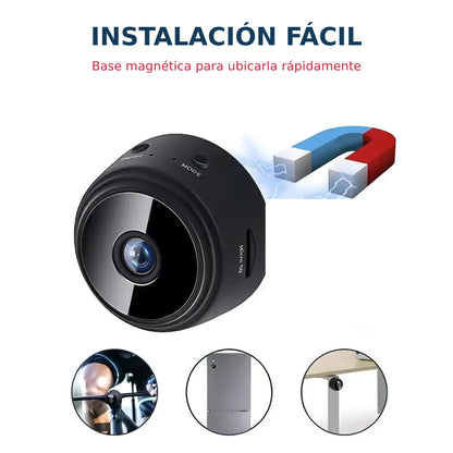 Instalación magnética de la cámara de seguridad A9 Mini
