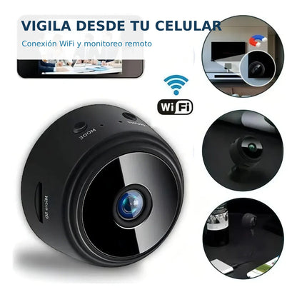 Cámara A9 Mini con monitoreo WiFi desde el celular