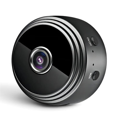 Cámara de seguridad A9 Mini negra, vista de detalle