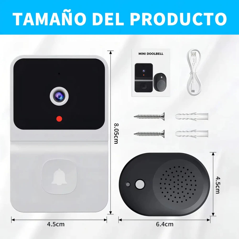 Timbre Inteligente Inalámbrico Resistente al Agua