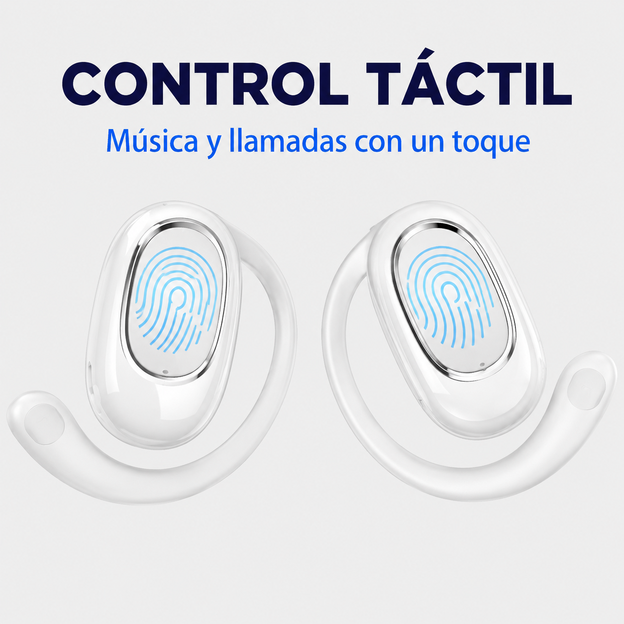 Control táctil de música y llamadas en audífonos YX39