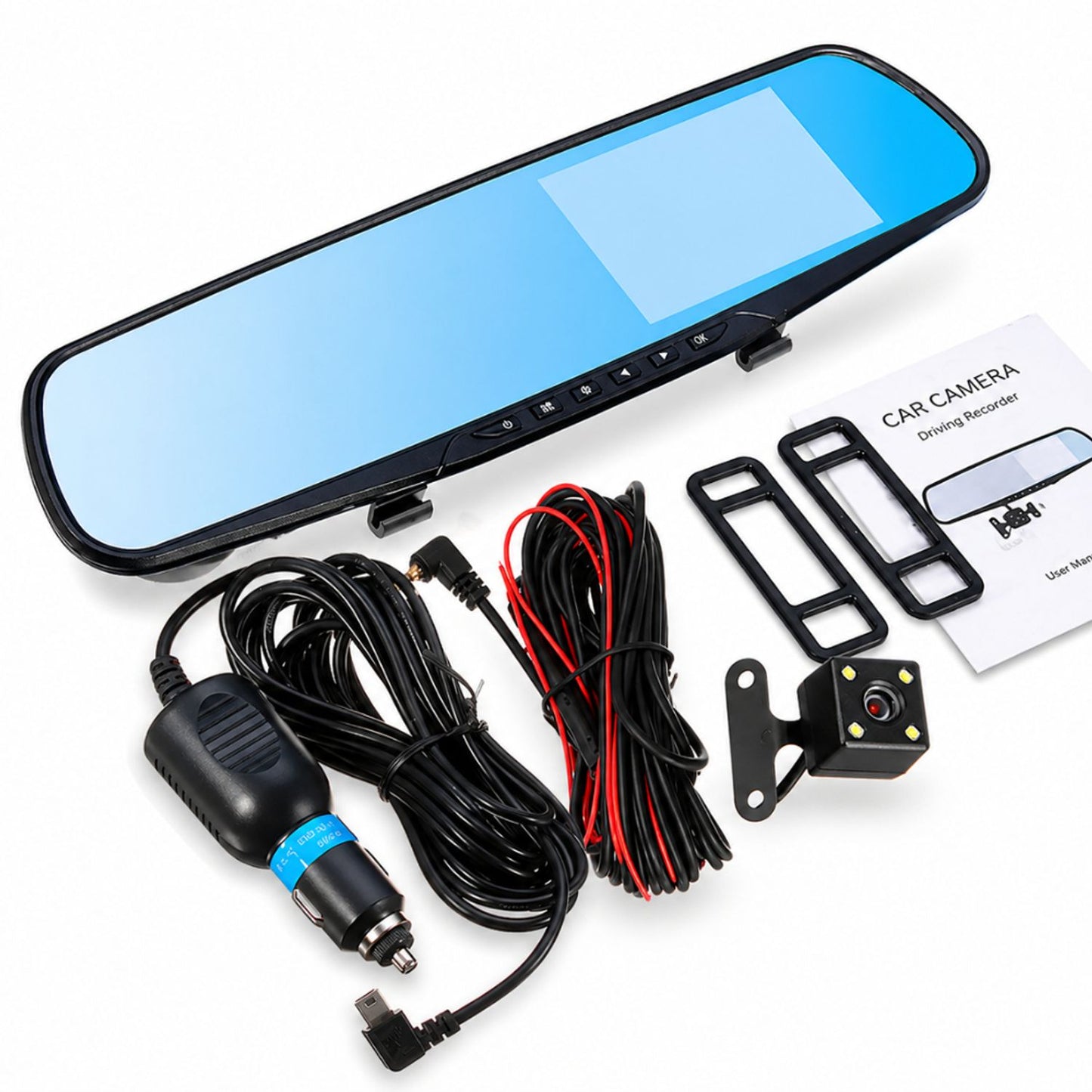 Kit completo del espejo retrovisor L9000 con cámara y cableado