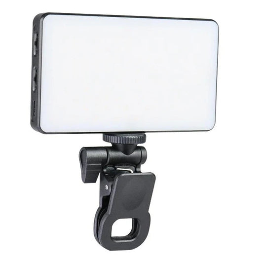Lámpara LED RGB portátil WLR2 con clip para celular