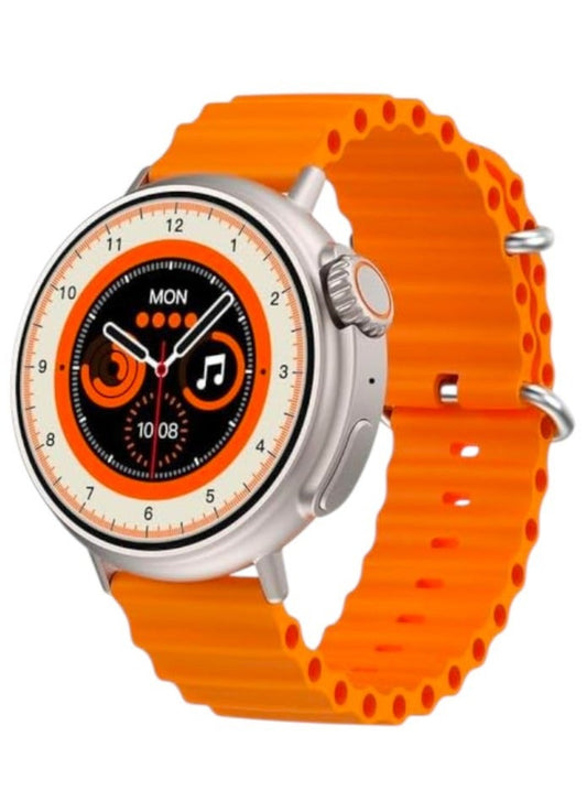 Smartwatch LG60 Ultra naranja con pantalla redonda AMOLED