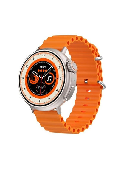 Vista completa del smartwatch LG60 Ultra naranja
