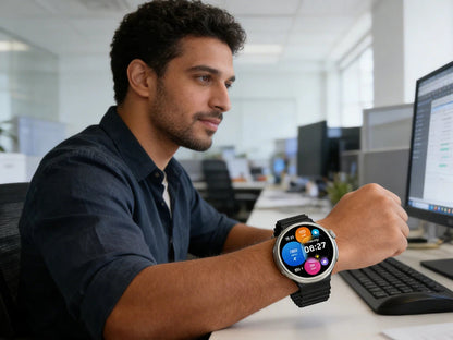 Smartwatch LG60 Ultra en ambiente de trabajo