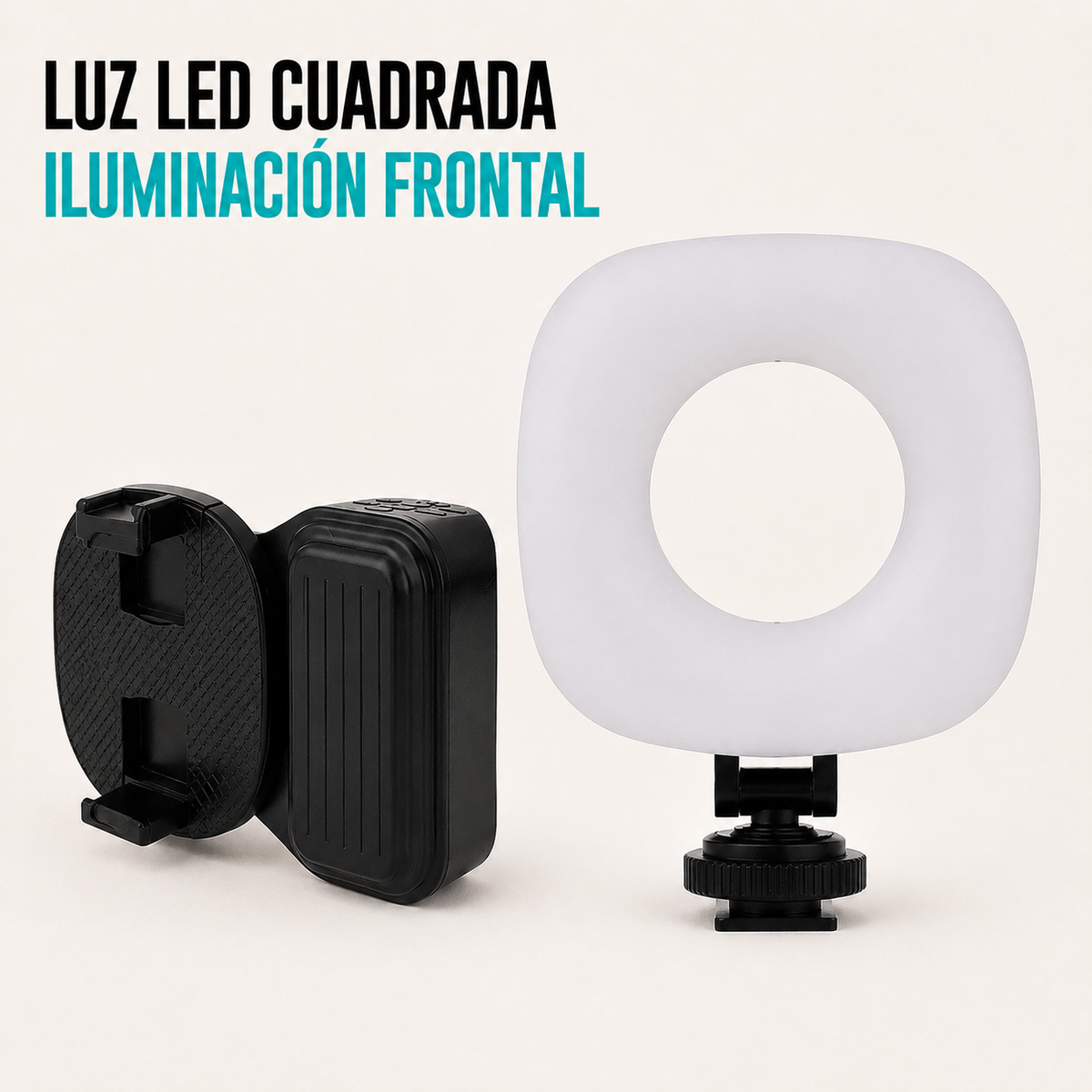 Luz LED cuadrada para iluminación frontal con asistente Bluetooth