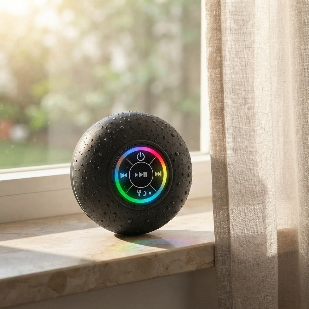 Parlante Bluetooth Impermeable RGB para Ducha