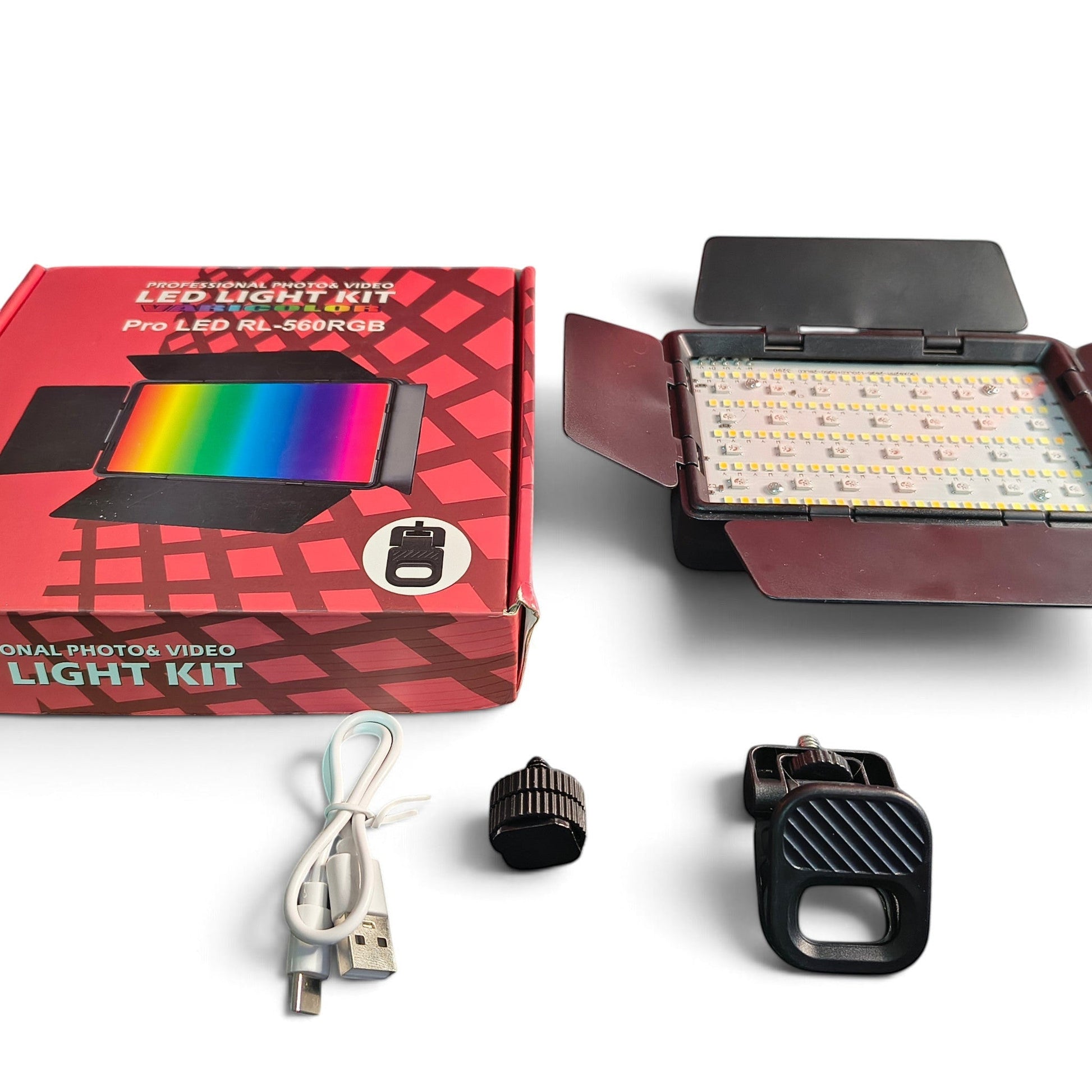 Contenido del kit de iluminación LED RGB RL-560RGB