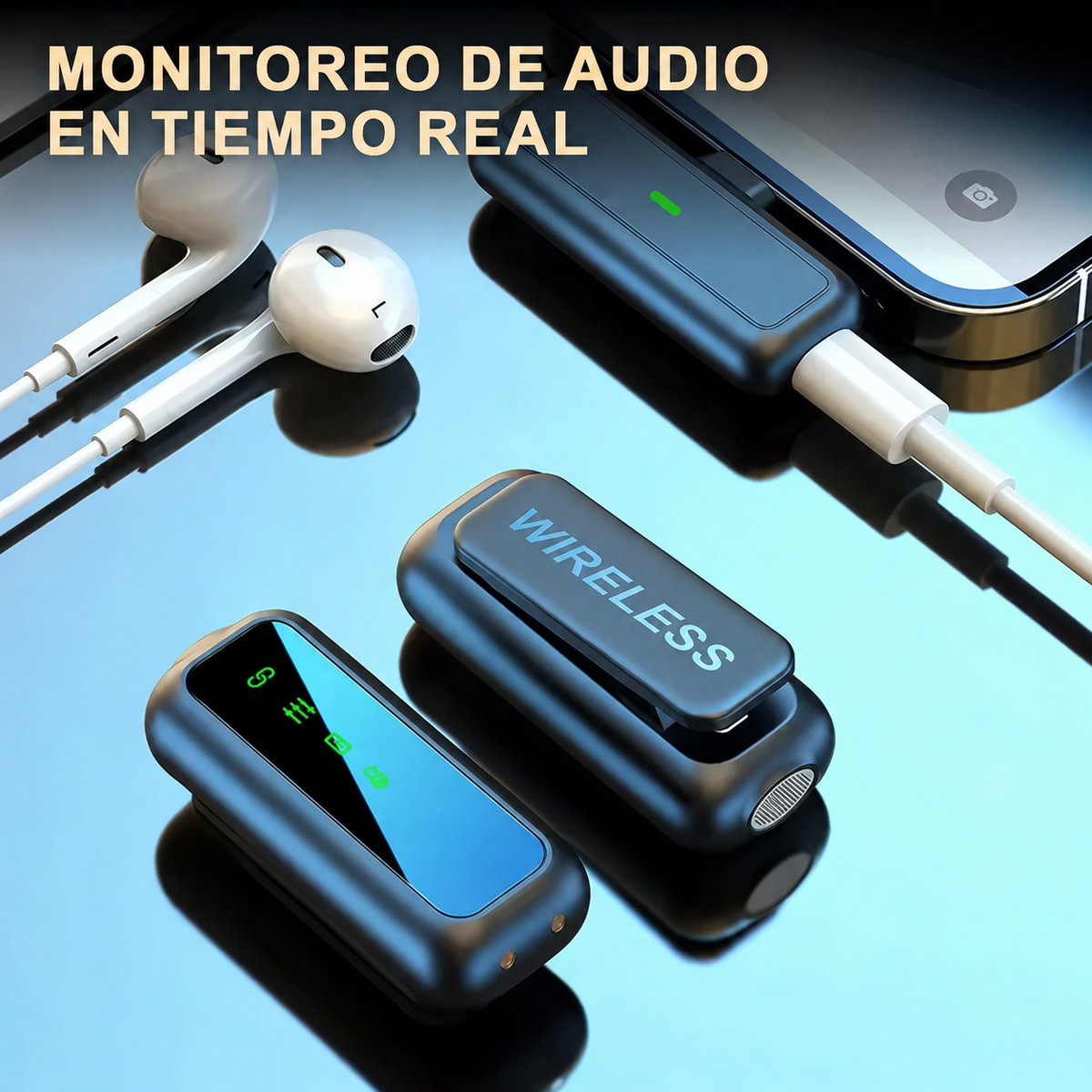 Monitoreo de audio en tiempo real con micrófono SX6