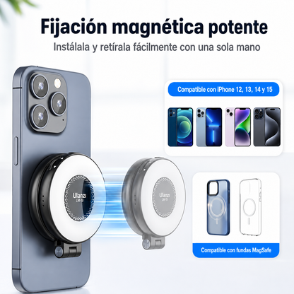 Luz magnética Ulanzi LM19 con fijación MagSafe potente